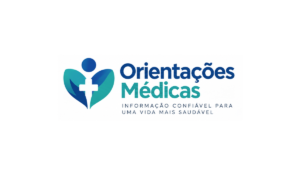 Logo do site Orientações Médicas com símbolo de saúde e informação confiável para uma vida mais saudável