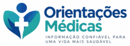 Logo do site Orientações Médicas com símbolo de saúde e informação confiável para uma vida mais saudável